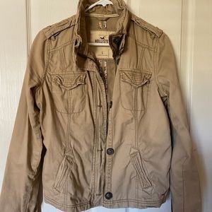 Hollister khaki utility jacket